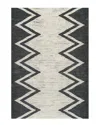 Jonathan Y Designs Siksak Modern Chevron Border Rug In Ivory