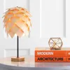 Jonathan Y Simon 20.5" Pinecone Wood/metal Led Table Lamp