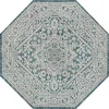 Jonathan Y Sinjuri Medallion Textured Weave Octagon Indoor/outdoor Area Rug In Green
