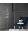 Jonathan Y Sketch 64" Minimalist Dimmable Metal Integrated Led Floor Lamp In Chrome