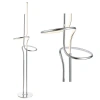 Jonathan Y Sketch 64" Minimalist Dimmable Metal Integrated Led Floor Lamp In Chrome