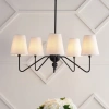 Jonathan Y Skylar 32" 5-light Classic Minimalist Iron Inverted Gourd Led Chandelier, Black