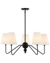 Jonathan Y Skylar Chandelier In White