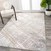 Jonathan Y Slant Modern Abstract Area Rug In Beige/gray