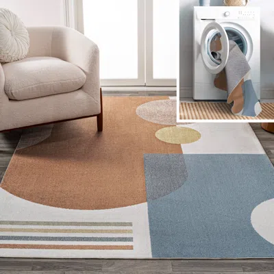 Jonathan Y Slinger Modern Kids & Novelty Collage Machine-washable Cream/multi Area Rug