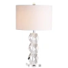 Jonathan Y Sofia 26" Crystal Led Table Lamp, Clear In Clear