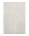 Jonathan Y Sofia High-low Midcentury Modern Arch Stripe Two-tone  Indoor/outdoor Area Rug In Ivory