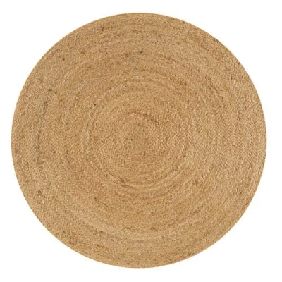 Jonathan Y Soleil Round Natural Jute Braided Circle Natural Round Area Rug