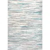 Jonathan Y Speer Abstract Linear Stripe Area Rug In Gray/blue