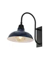 Jonathan Y Stanley 12.25" 1-light Farmhouse Industrial Indoor, Outdoor Iron Led Gooseneck Arm Outdoor Sconce In Multi