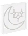 Jonathan Y Starry Crescent Contemporary Glam Acrylic Neon Lighting