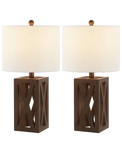 Jonathan Y Stewa Table Lamp In Brown