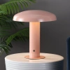 JONATHAN Y SUILLIUS 11" CONTEMPORARY BOHEMIAN RECHARGEABLE/CORDLESS IRON INTEGRATED LED MUSHROOM TABLE LAMP