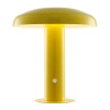 Jonathan Y Suillius Contemporary Bohemian Rechargeable/portable Iron Integrated Portable Led Mushroo In Yellow