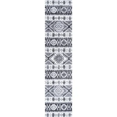 Jonathan Y Sura Modern Kilim Geometric Area Rug In Gray/anthracite