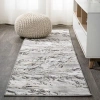 Jonathan Y Swirl Marbled Abstract Area Rug In Gray/black