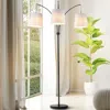Jonathan Y Sylva 72.5" 3-light Mid-century Modern Head-adjustable Iron Led Arc Floor Lamp