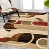 Jonathan Y Tamara Retro Abstract Arches Area Rug In Cream/brown/red