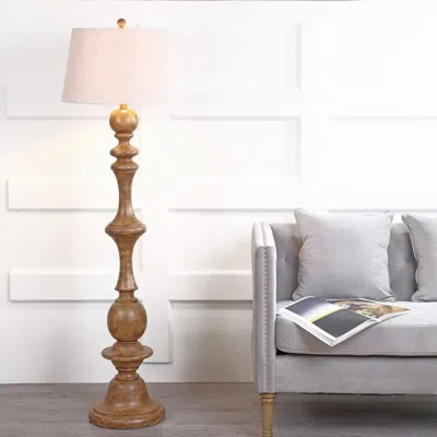 Jonathan Y Taylor 67" Resin Led Floor Lamp In Brown