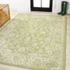 Jonathan Y Malta Bohemian Medallion Textured Weave Indoor/outdoor Green/cream Square Area Rug In Green/cream