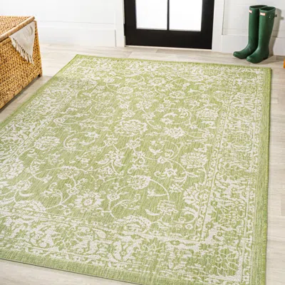 JONATHAN Y JONATHAN Y TELA BOHEMIAN TEXTURED WEAVE FLORAL INDOOR/OUTDOOR AREA RUG