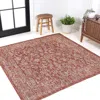 Jonathan Y Tela Bohemian Textured Weave Floral Indoor/outdoor Square Area Rug