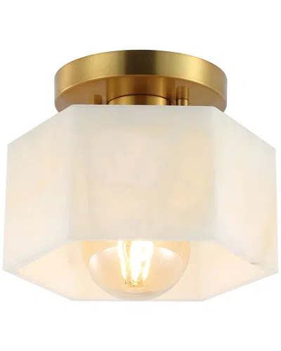 Jonathan Y Tessa Semi Flush Mount In Gold