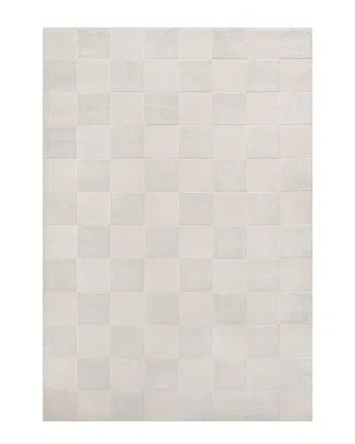 Jonathan Y Thea Modern Geometric Checkerboard High-low Area Rug In White