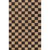 Jonathan Y Theo Modern Farmhouse Woven Jute Checkerboard Area Rug In Black