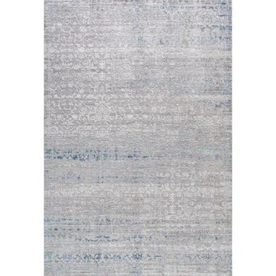 Jonathan Y Tidal Modern Strie' Area Rug In Gray/blue
