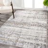 Jonathan Y Tidal Modern Strie' Area Rug In Ivory/black