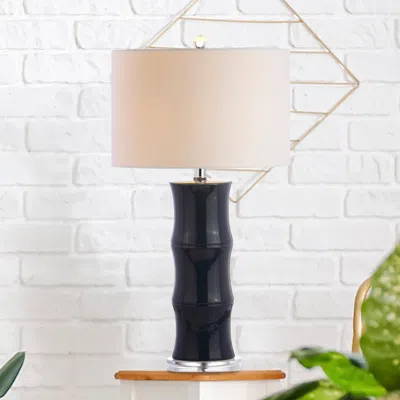 Jonathan Y Tiki 26.5" Ceramic Led Table Lamp In Neutral