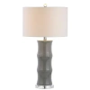 Jonathan Y Designs Tiki 26.5in Ceramic Table Lamp In Gray