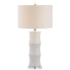 Jonathan Y Tiki 26.5" Ceramic Led Table Lamp In White