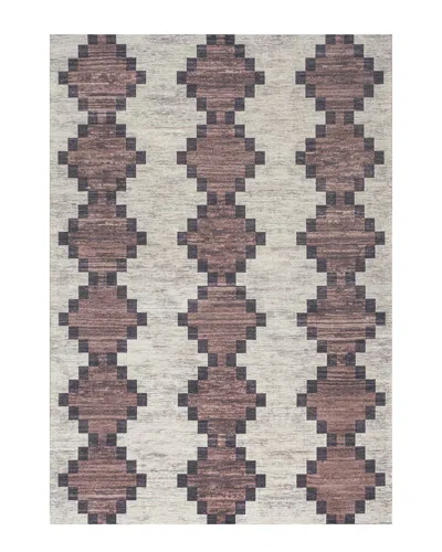 Jonathan Y Timantii Modern Trellis Kilim Rug In Burgundy