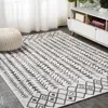 Jonathan Y Tokay Bohemian Geometric Indoor/outdoor Area Rug In Ivory/black