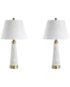 Jonathan Y Travis 26.5in Gold Modern Column Led Table Lamp