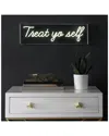 Jonathan Y Treat Yo Self Glam Long Acrylic Box Usb Operated Led Neon Light In White