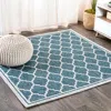 Jonathan Y Trebol Moroccan Trellis Textured Weave Indoor/outdoor Square Area Rug