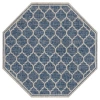 Jonathan Y Trebol Moroccan Trellis Textured Weave Octagon Indoor/outdoor Area Rug In Blue