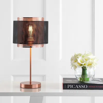 Jonathan Y Tribeca 19.7" Metal Led Table Lamp In Metallic