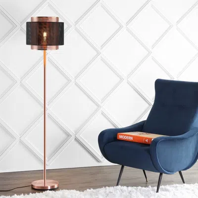 Jonathan Y Tribeca 60.5" Metal Led Floor Lamp In Pink