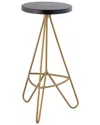Jonathan Y Trinity 30in Modern Industrial Tripod Backless Bar Stool