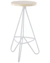 Jonathan Y Trinity 30in Modern Industrial Tripod Backless Bar Stool