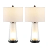 Jonathan Y Tryon 26" Modern Minimalist Glass/iron Nightlight Led Table Lamp In Oil Rubbed Bronze/clear
