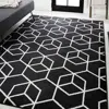 Jonathan Y Tumbling Blocks Modern Geometric Area Rug In Black/white