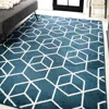 Jonathan Y Tumbling Blocks Modern Geometric Area Rug In Blue