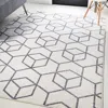 Jonathan Y Tumbling Blocks Modern Geometric Area Rug In White