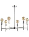 Jonathan Y Turing 17.75in Adjustable Height Metal Led Pendant In Silver