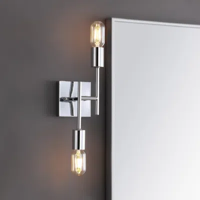 Jonathan Y Turing 18.7" 2-light Metal Led Wall Sconce In Neutral